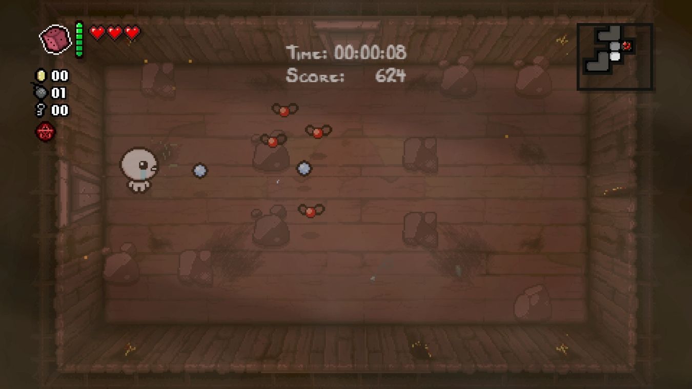 A screenshot of Xbox Series X gameplay for The Binding of Isaac