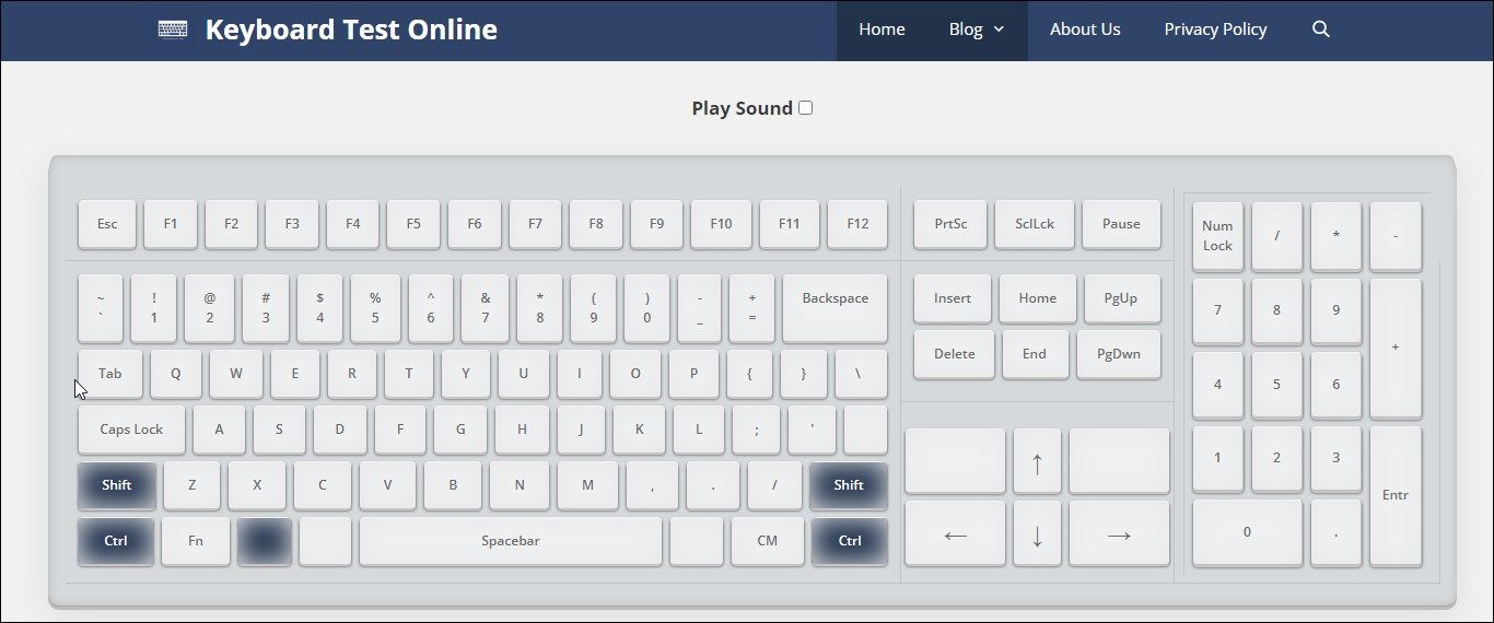 test de clavier en ligne
