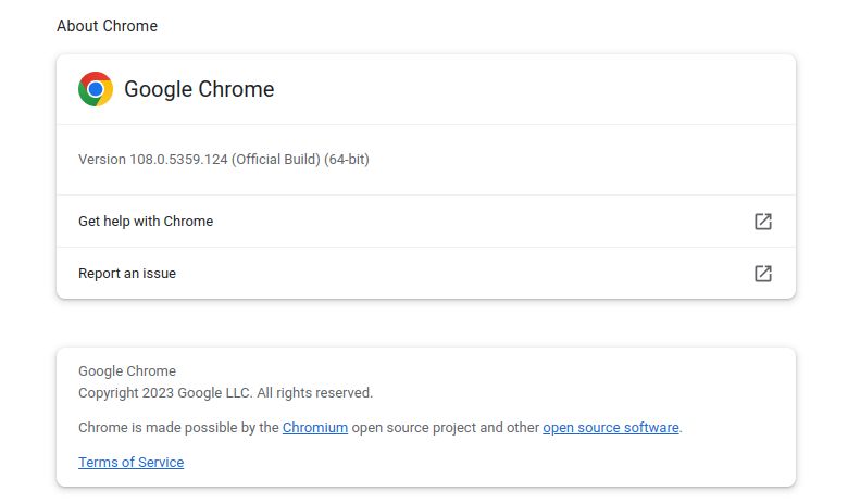 Manually Checking for Updates in Google Chrome