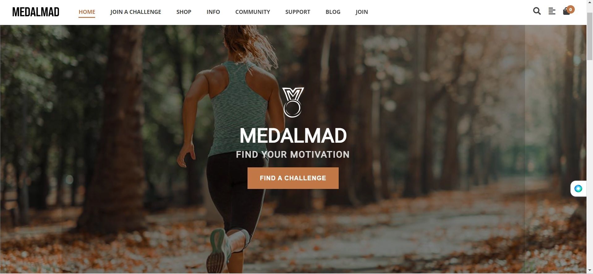 MedalMad website home page