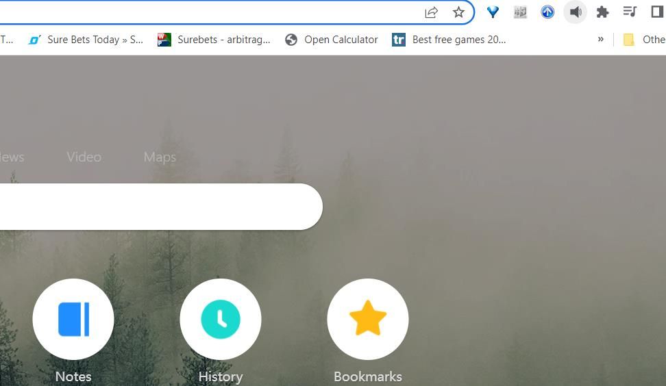 The Mute Tab extension button on the toolbar