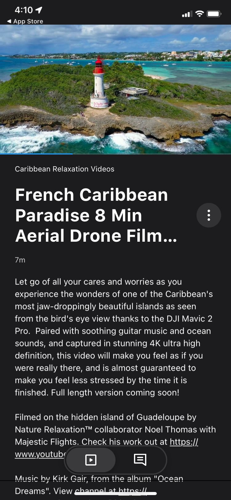 Nature Relaxation On-Demand French Caribbean scene