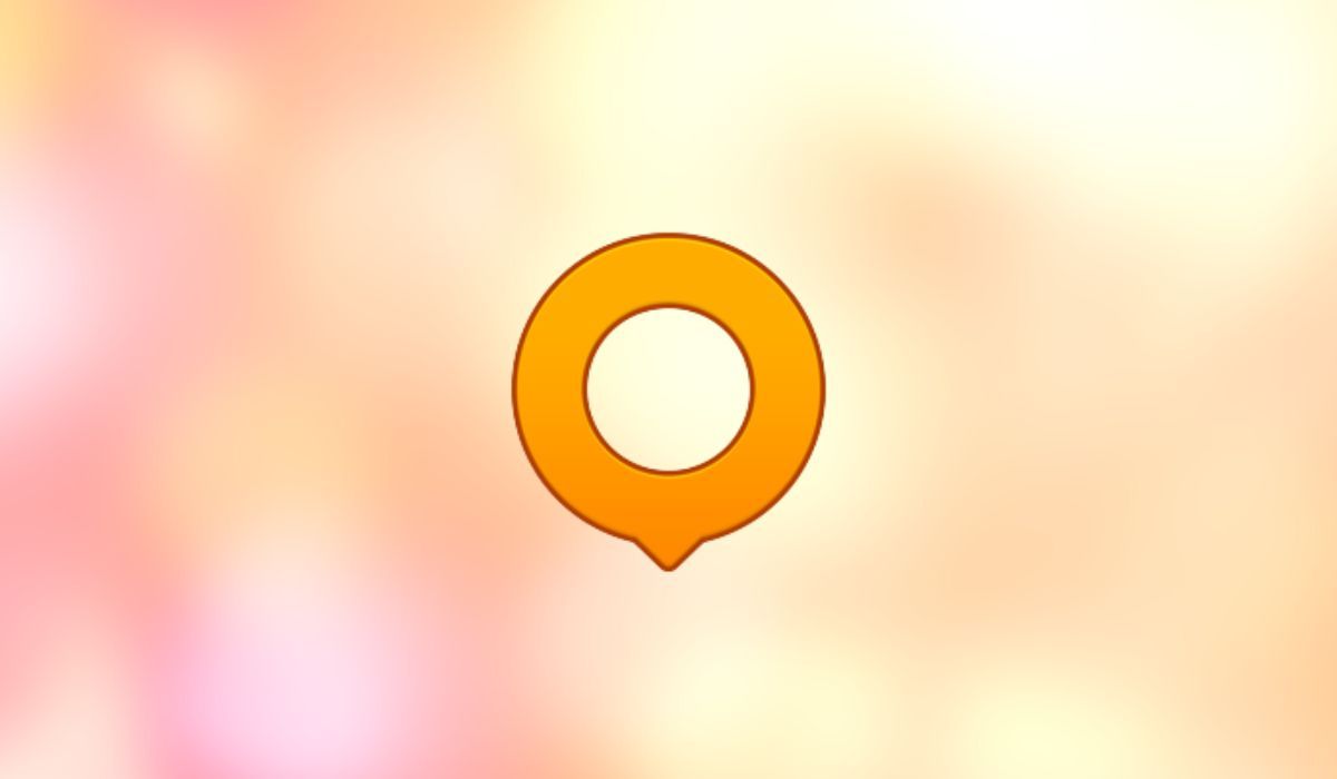 OsmAnd logo seen on orange background
