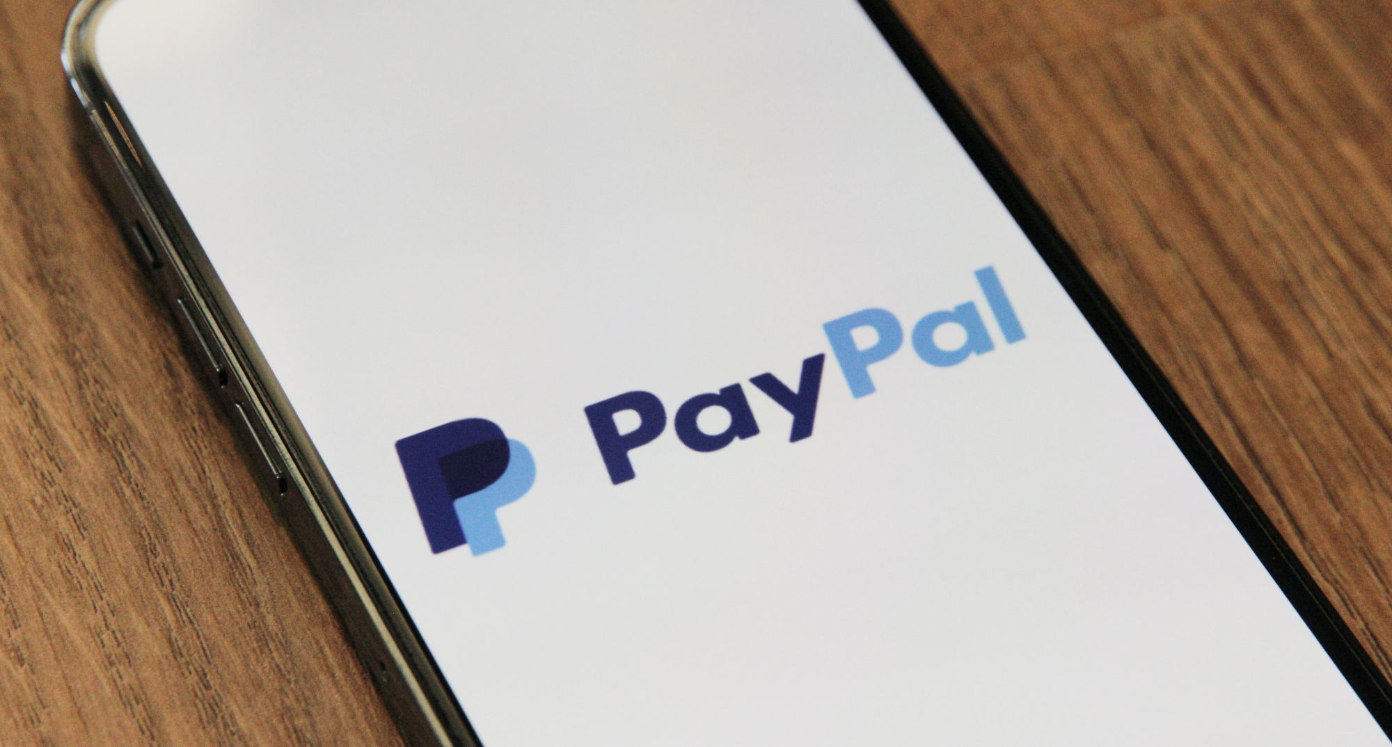 paypal app opening page on smartphone 