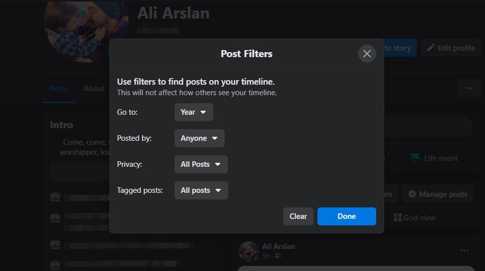 Post Filters on Your Facebook Timeline