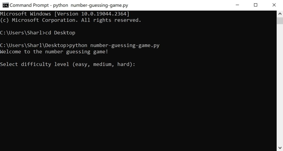 Juego de adivinanzas de números de Python en la terminal