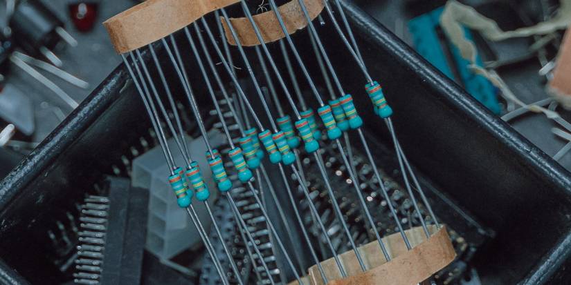 resistors in a toolbox