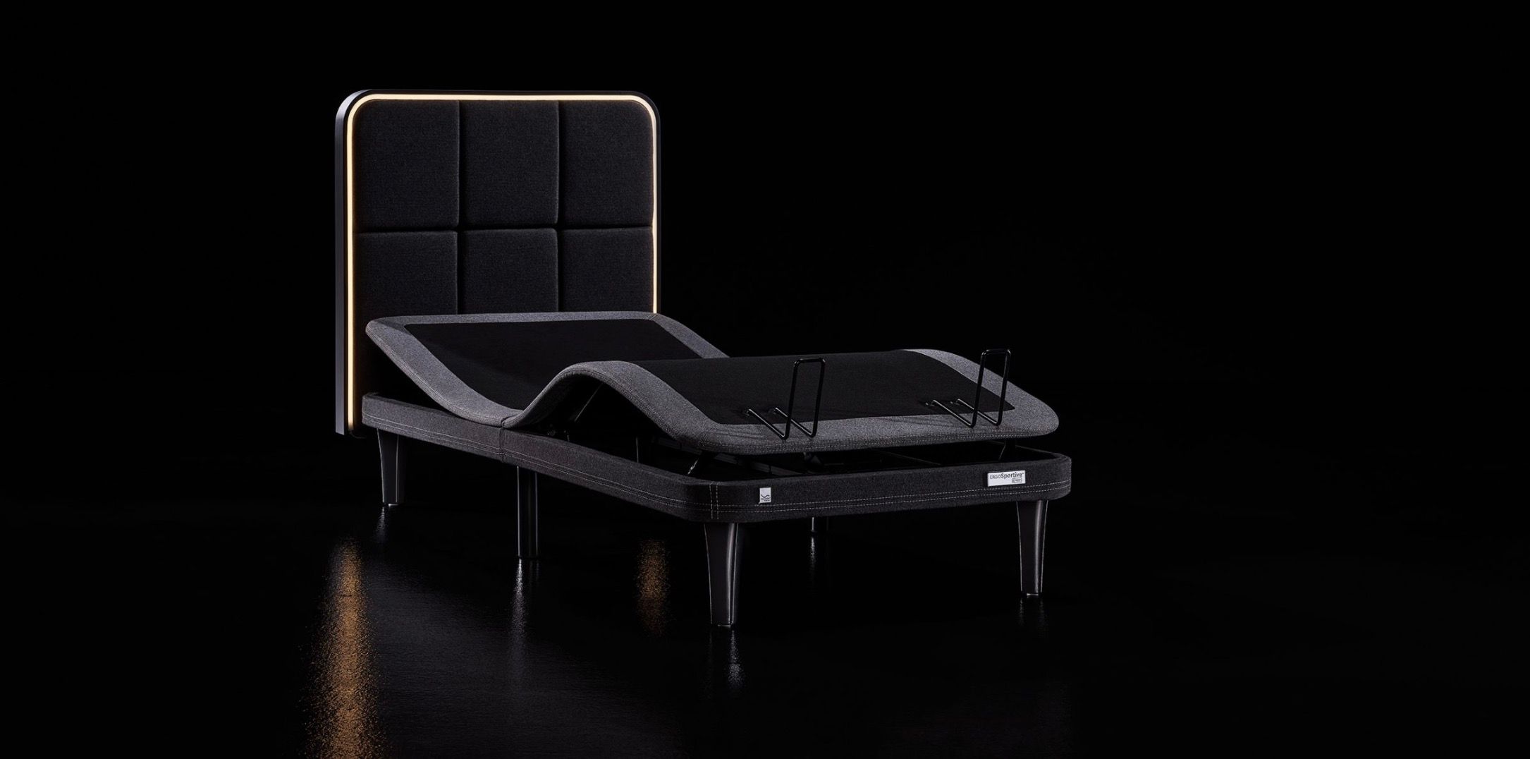 Product shot of ergosportive smart bed