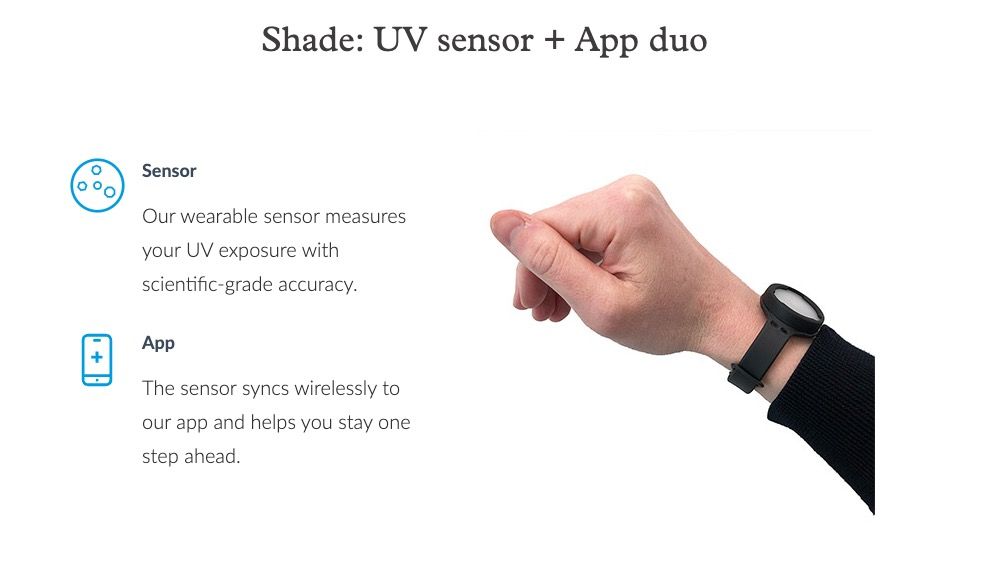 Product shot of Shade UV sensor