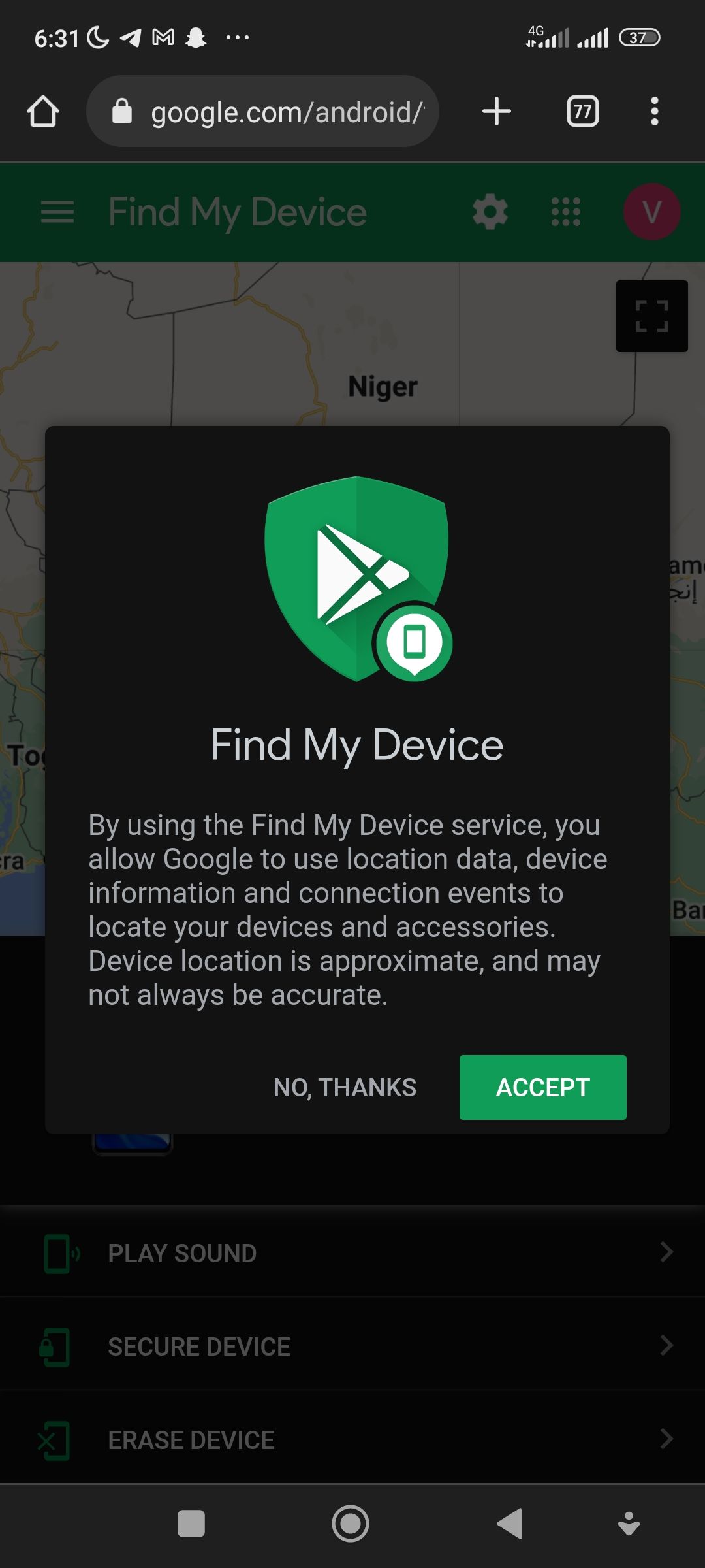 Find My Device feature
