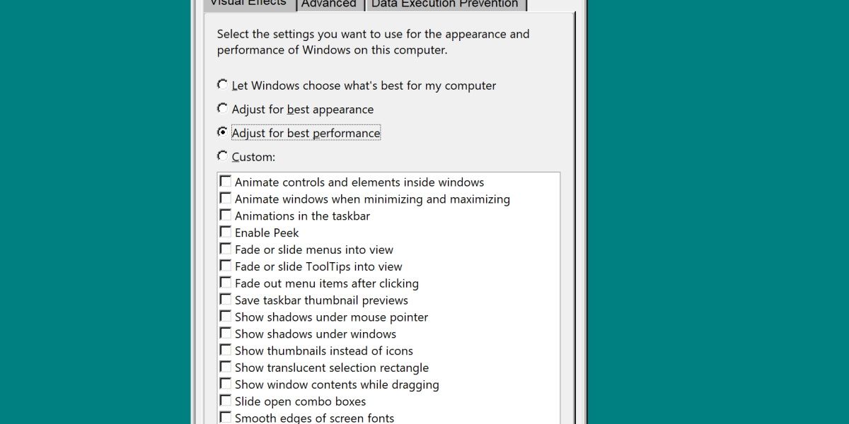 Captura de pantalla de la configuración de energía en Windows