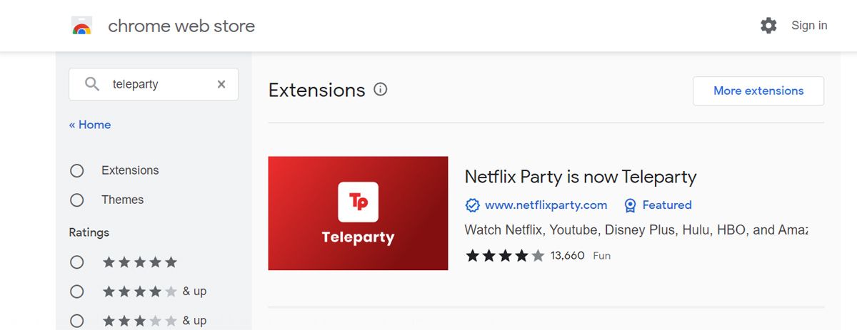Install Teleparty on your browser
