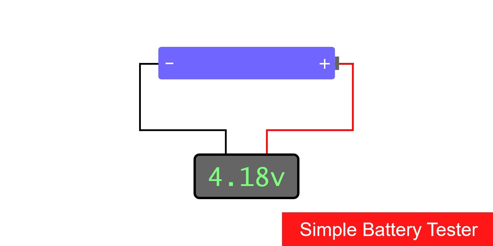 simple diy battery tester diagram