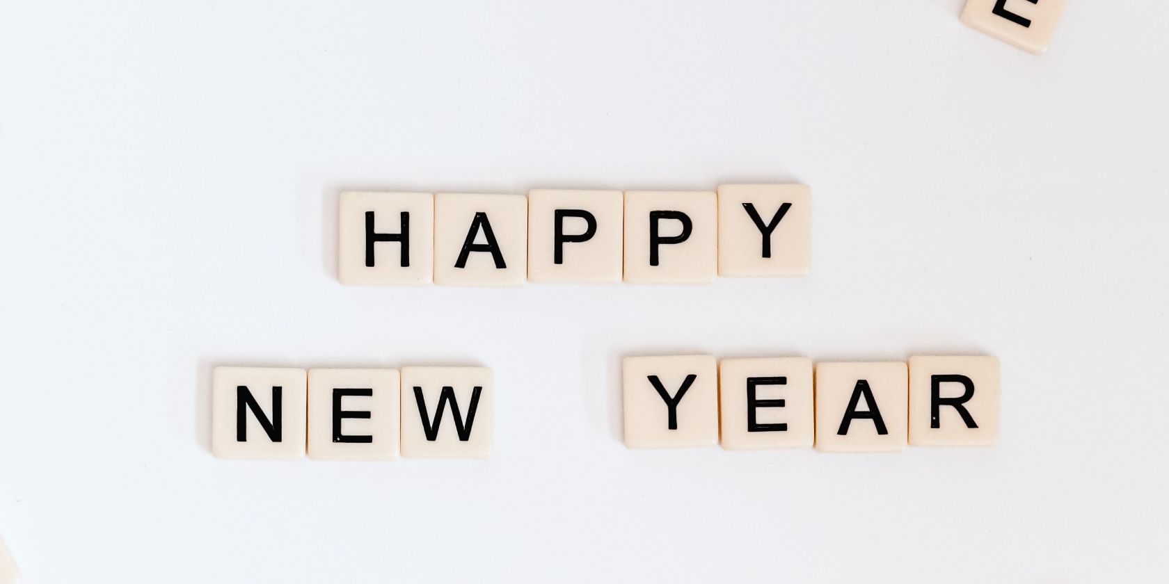 Photo showing Happy New Year in text form