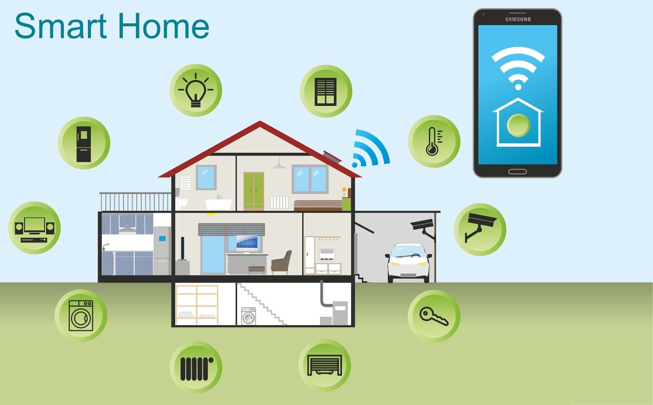 A smart home illustration 