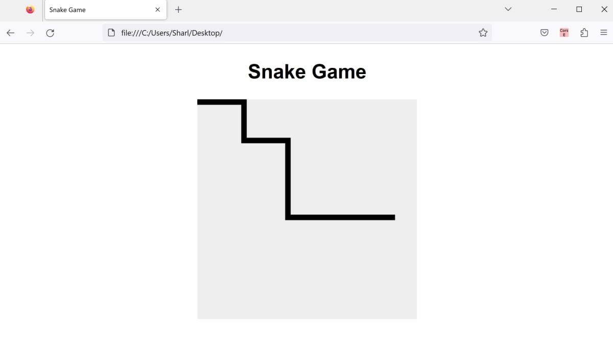 Snake example without deleting segments