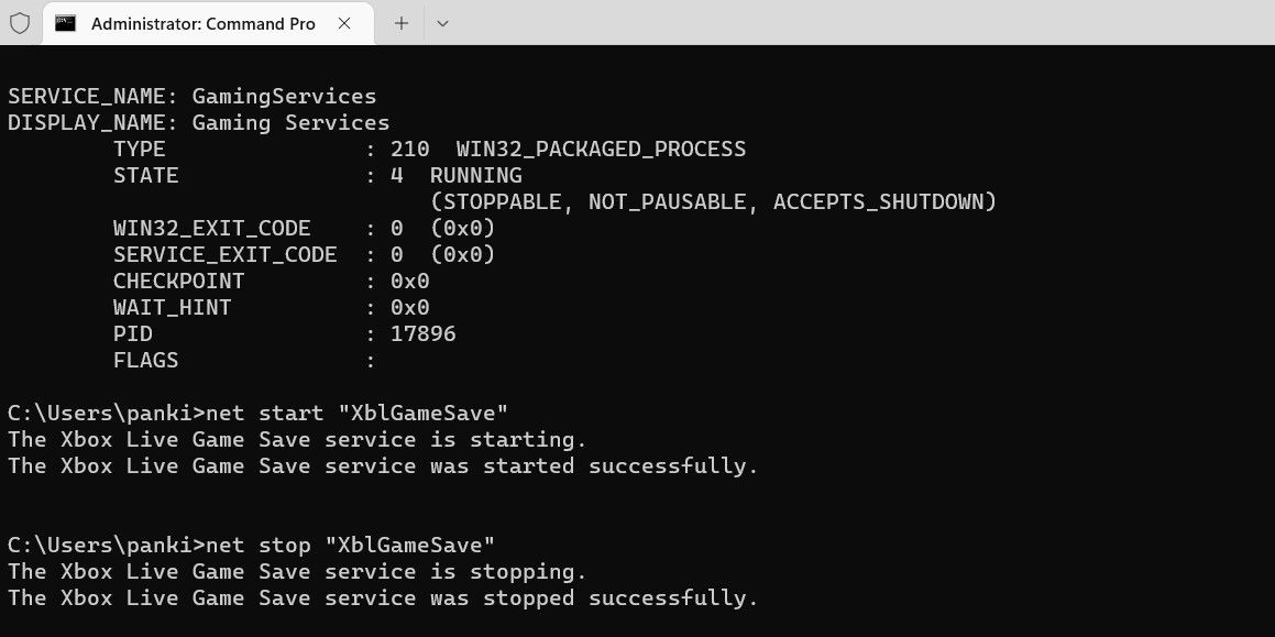 Iniciar y detener un servicio de Windows mediante el símbolo del sistema