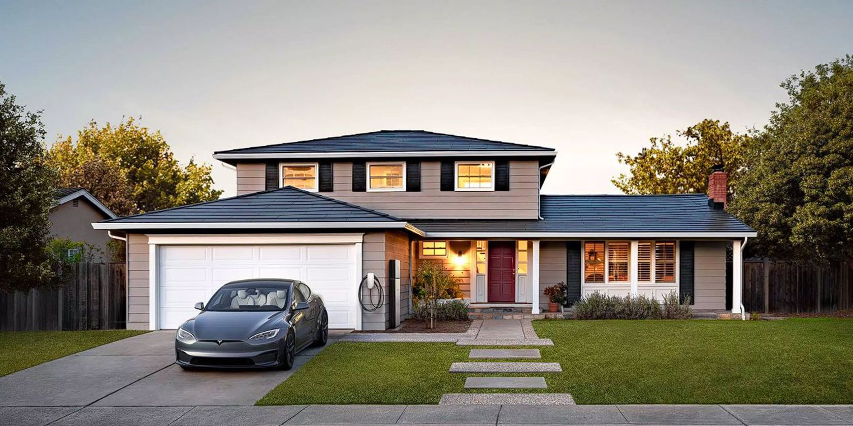 tesla solar roof completed installation image