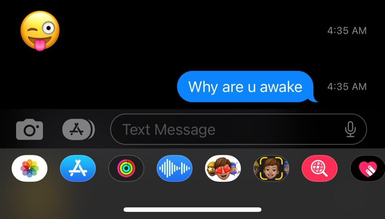 Timestamp in iMessage