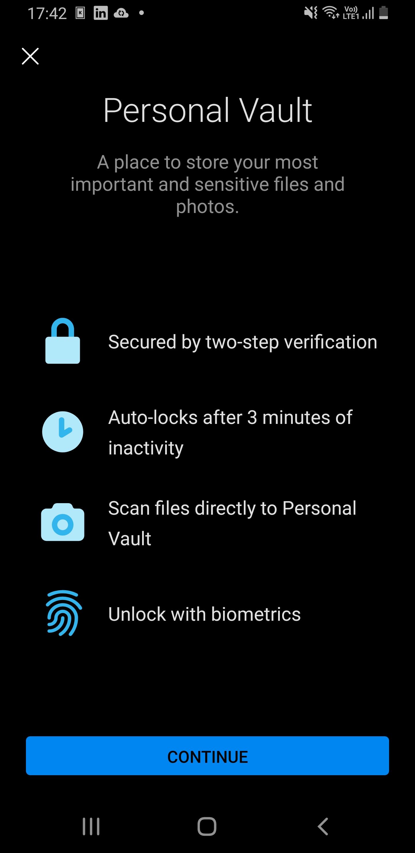 Personal Vault on Onedrive