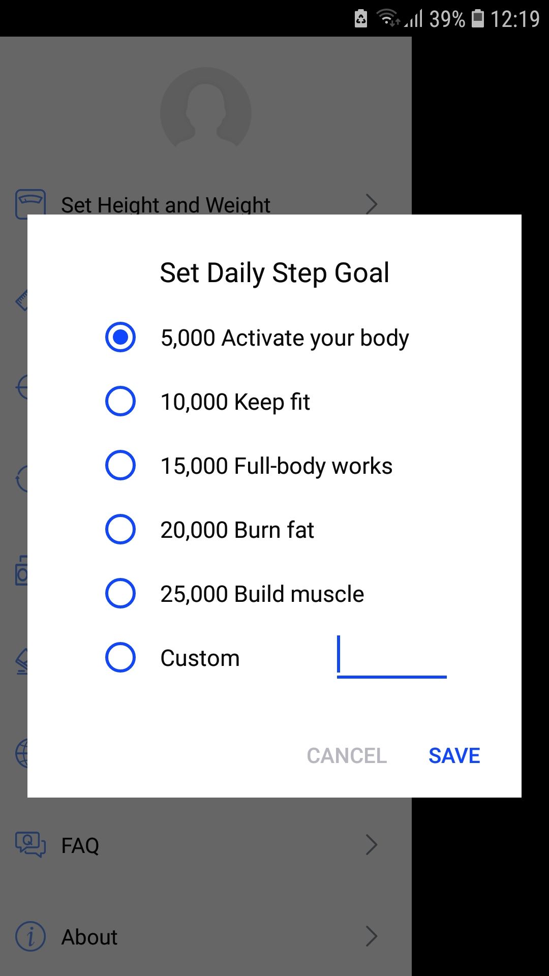 هدف برنامه موبایل گام شمار قدم شمار Walk Tracker