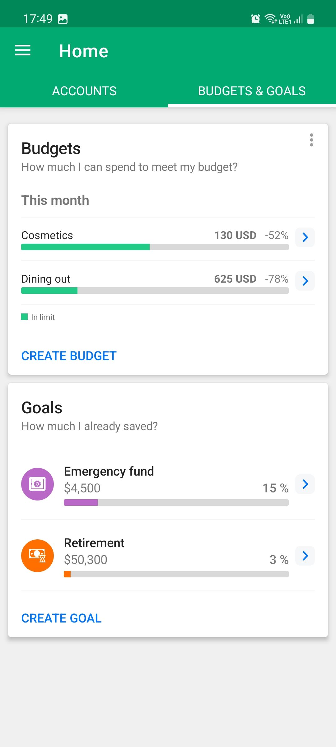 Wallet by BudgetBakers budgets and goals