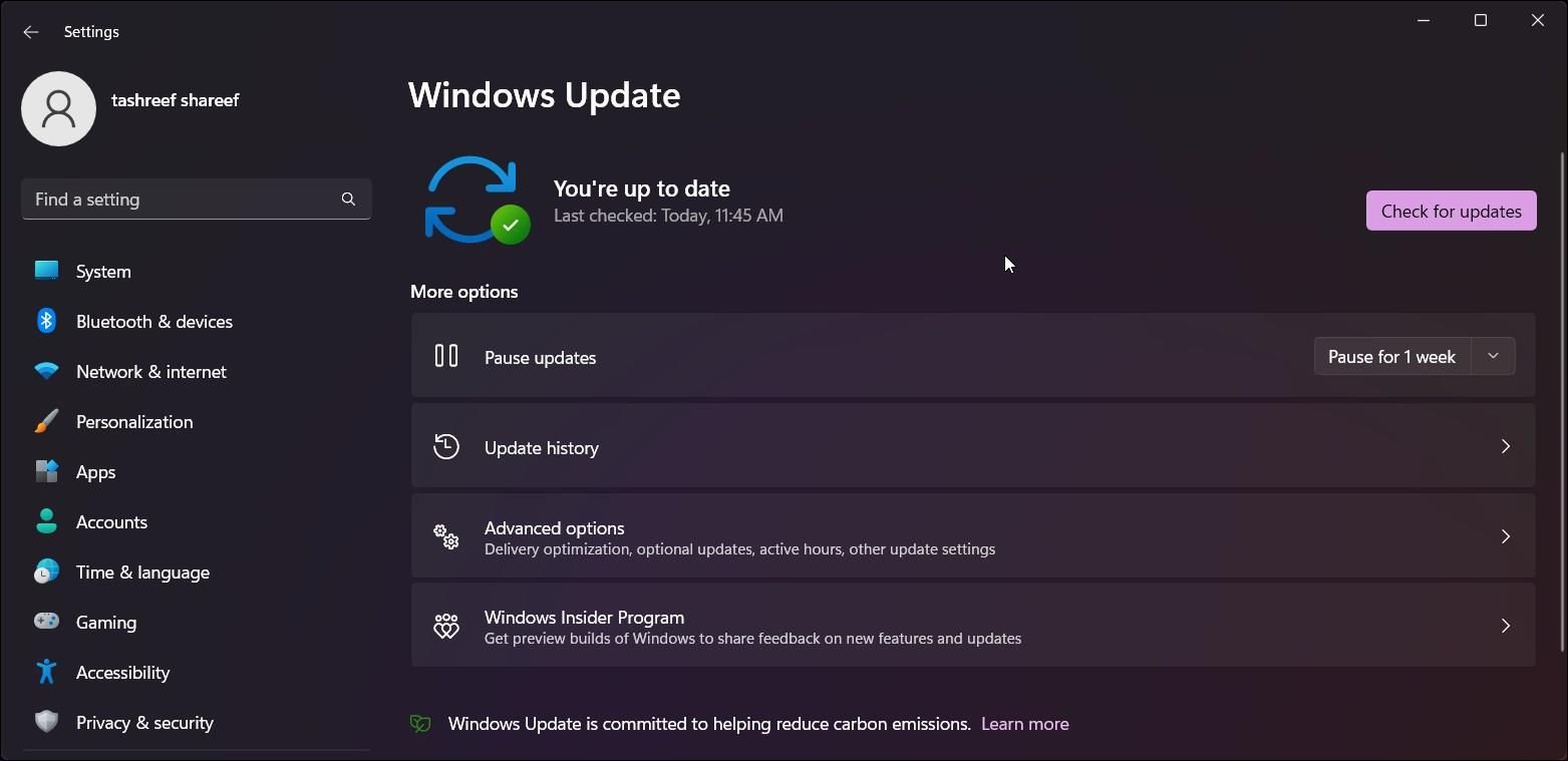 actualización de windows 11