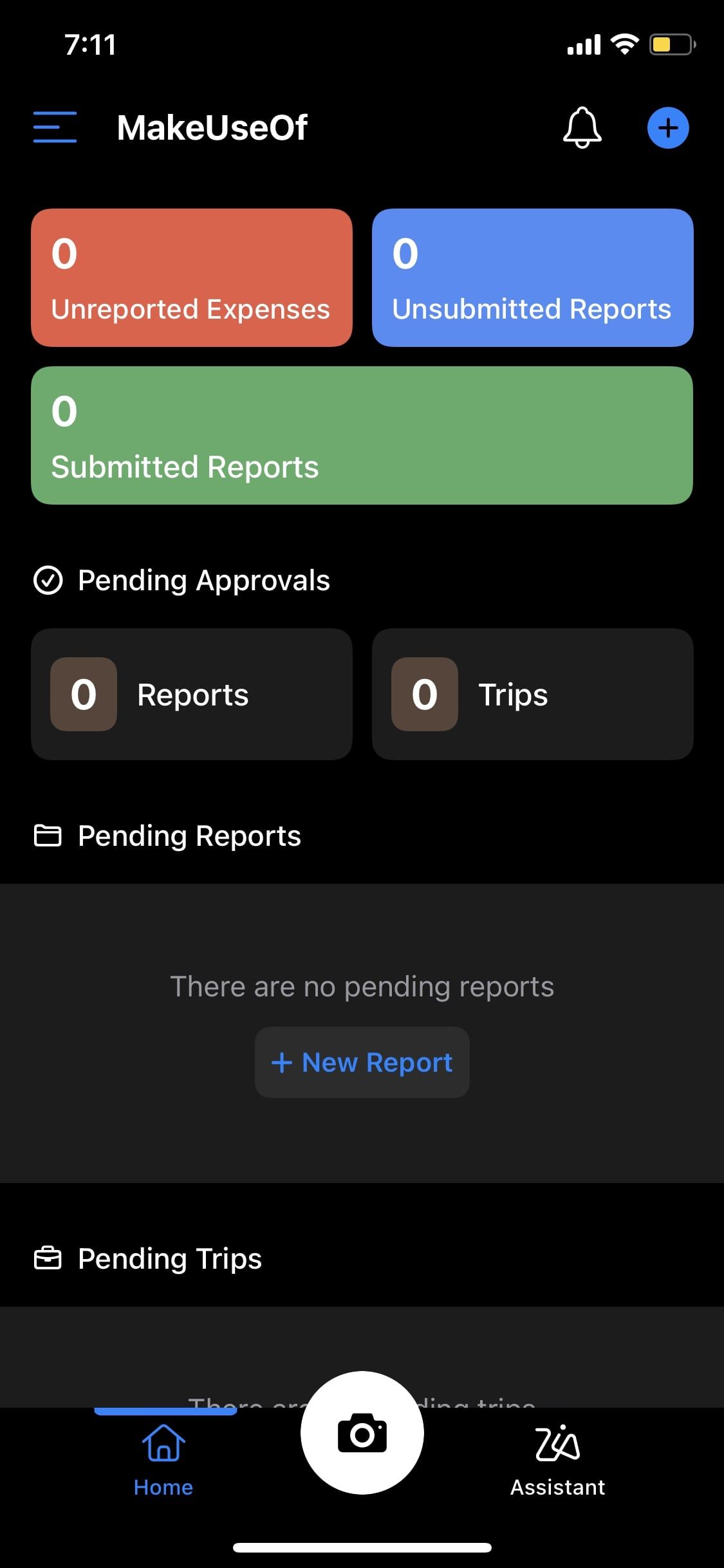 Zoho Expense App Reports