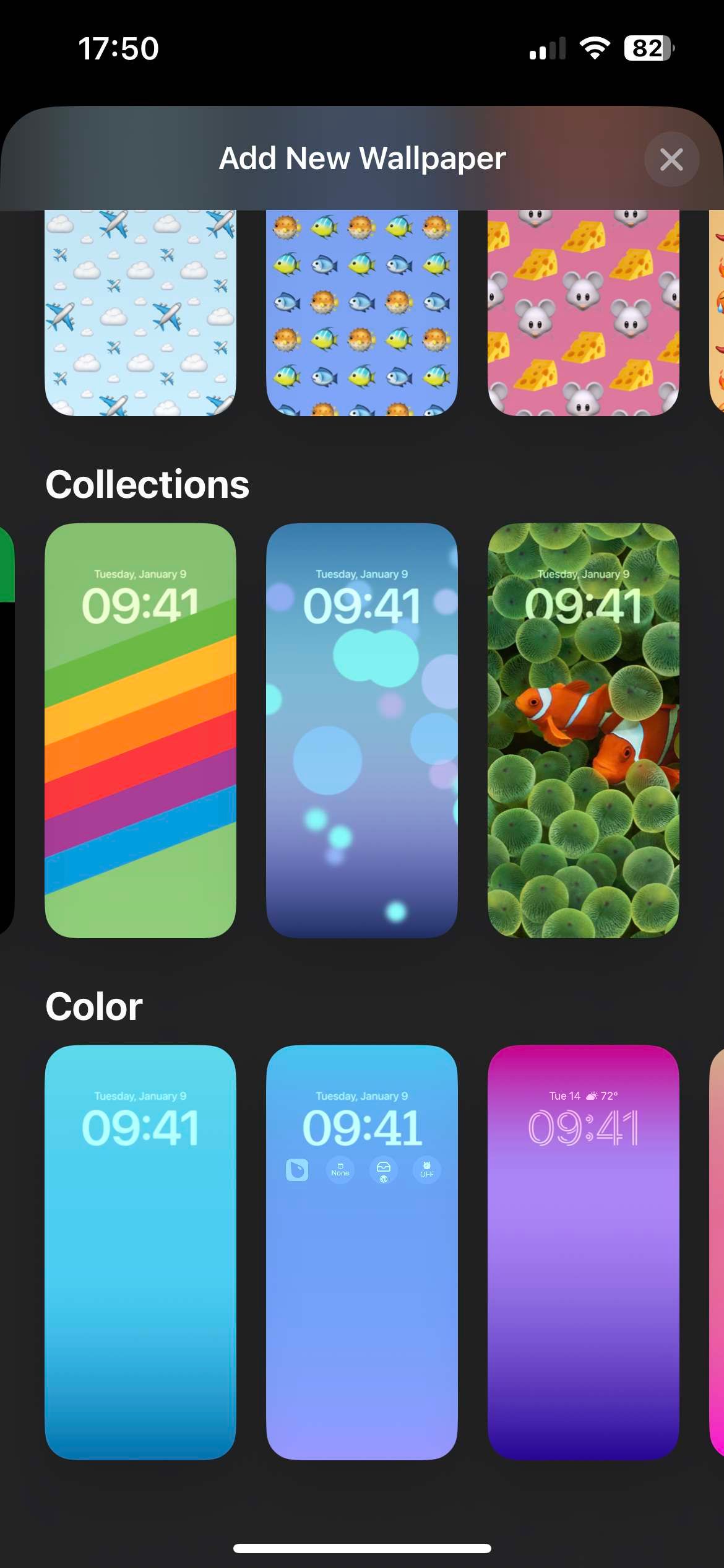 iOS Wallpaper Options