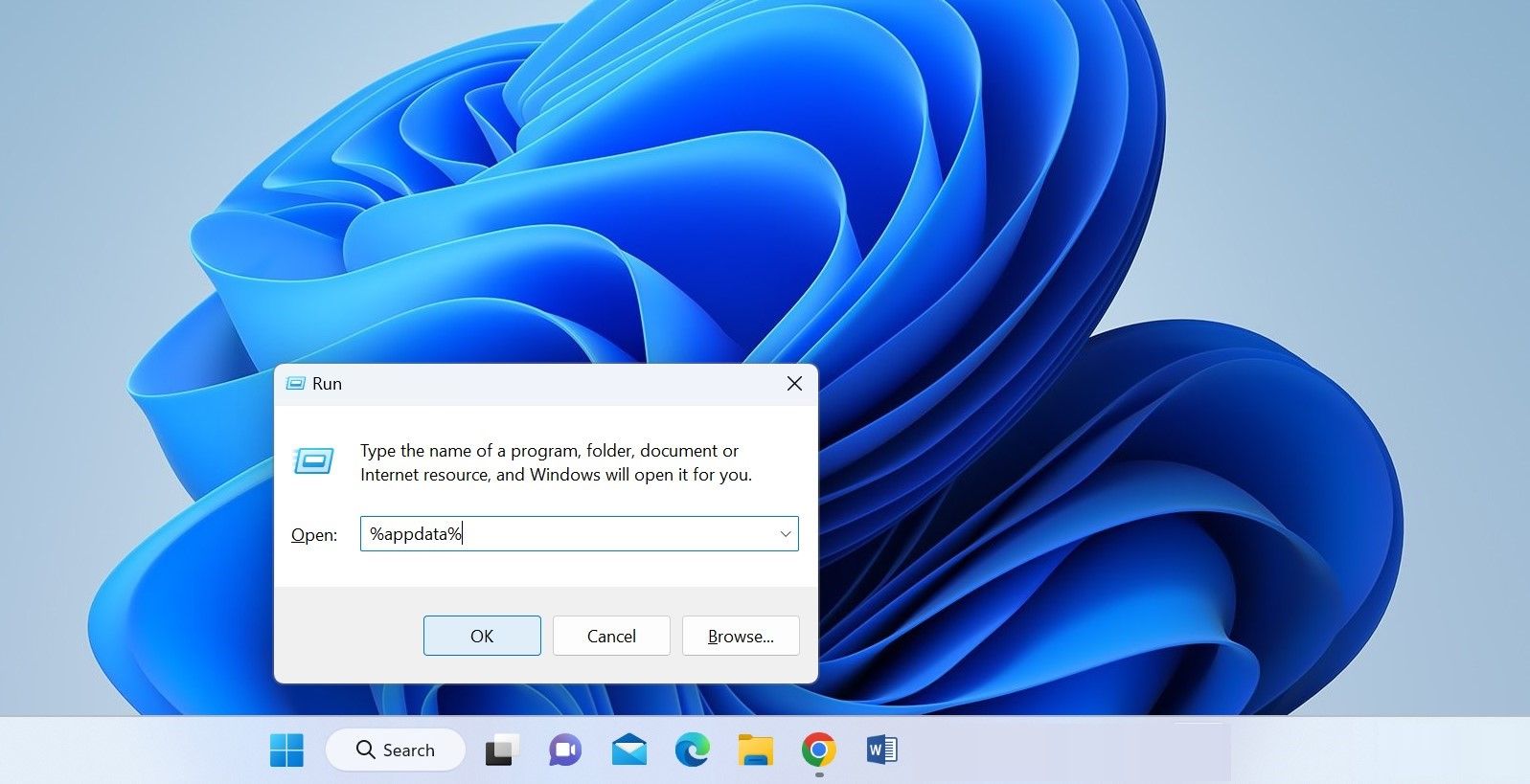 Open the AppData Folder in Windows File Explorer