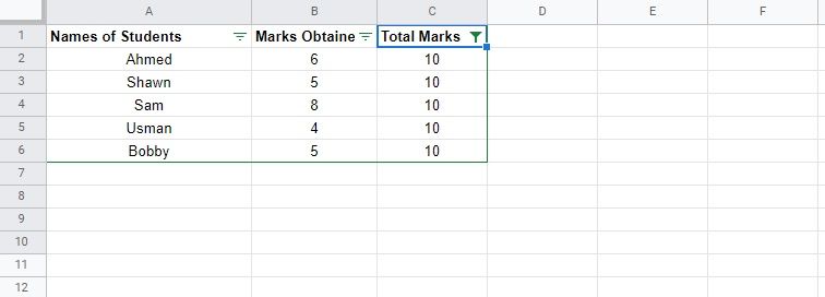 Delete every other row filter in Google Sheets