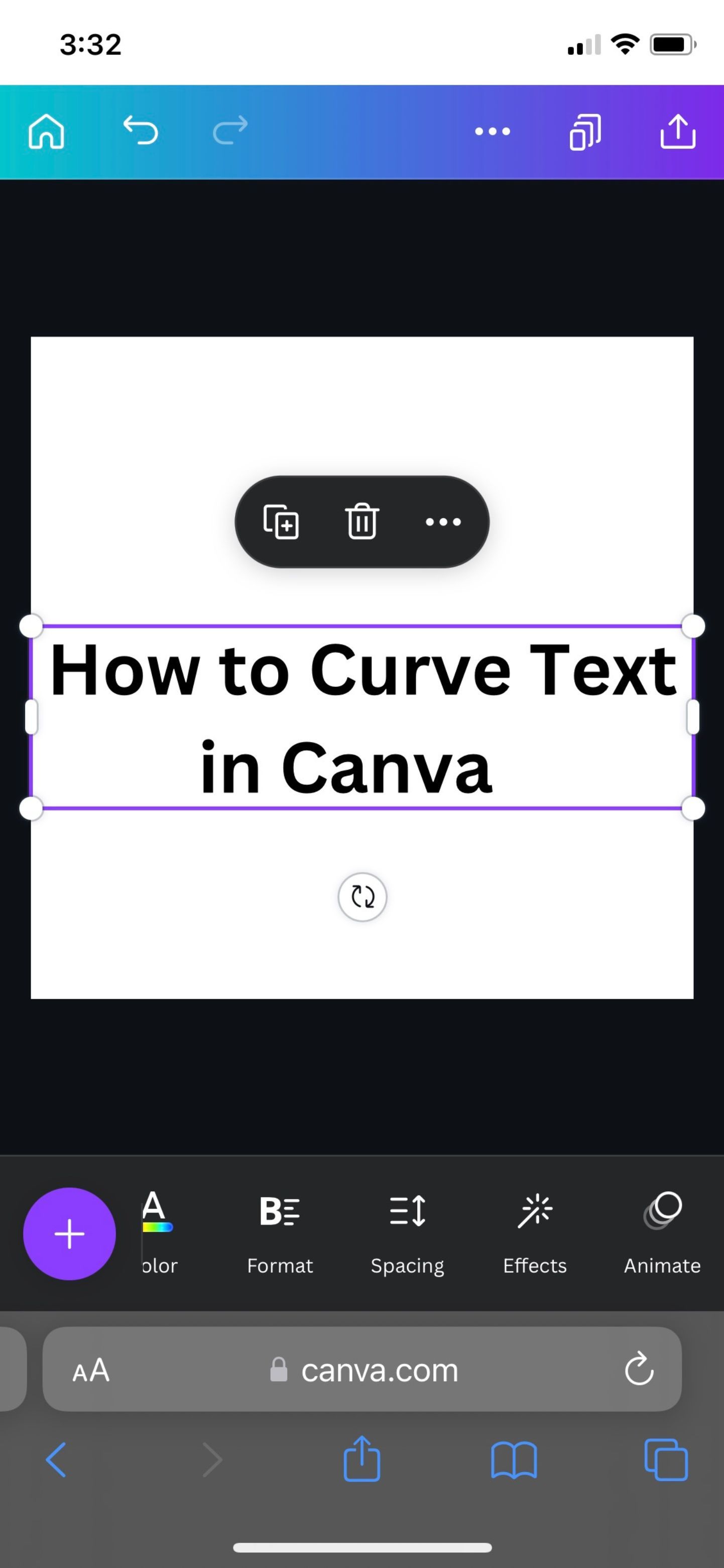 How To Make Text Box Curve In Canva