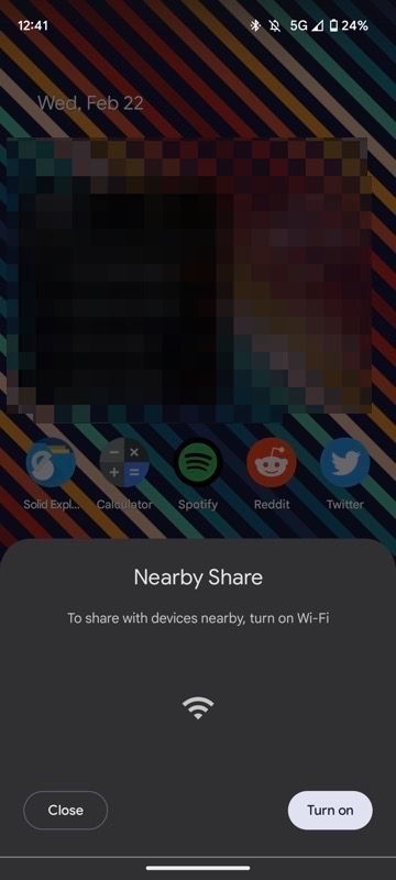 Google Pixel Nearby Share