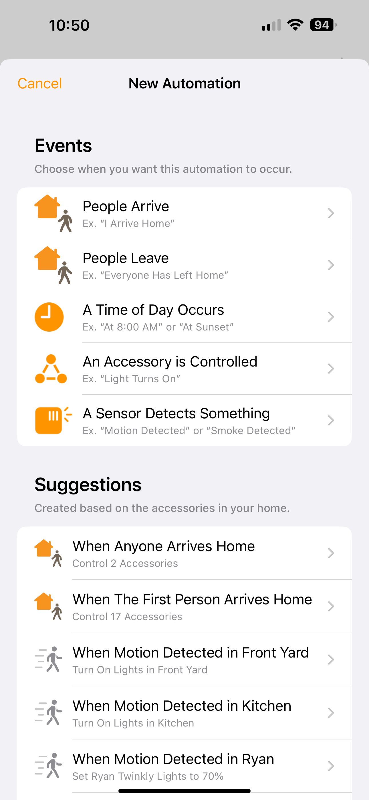 apple home automation options