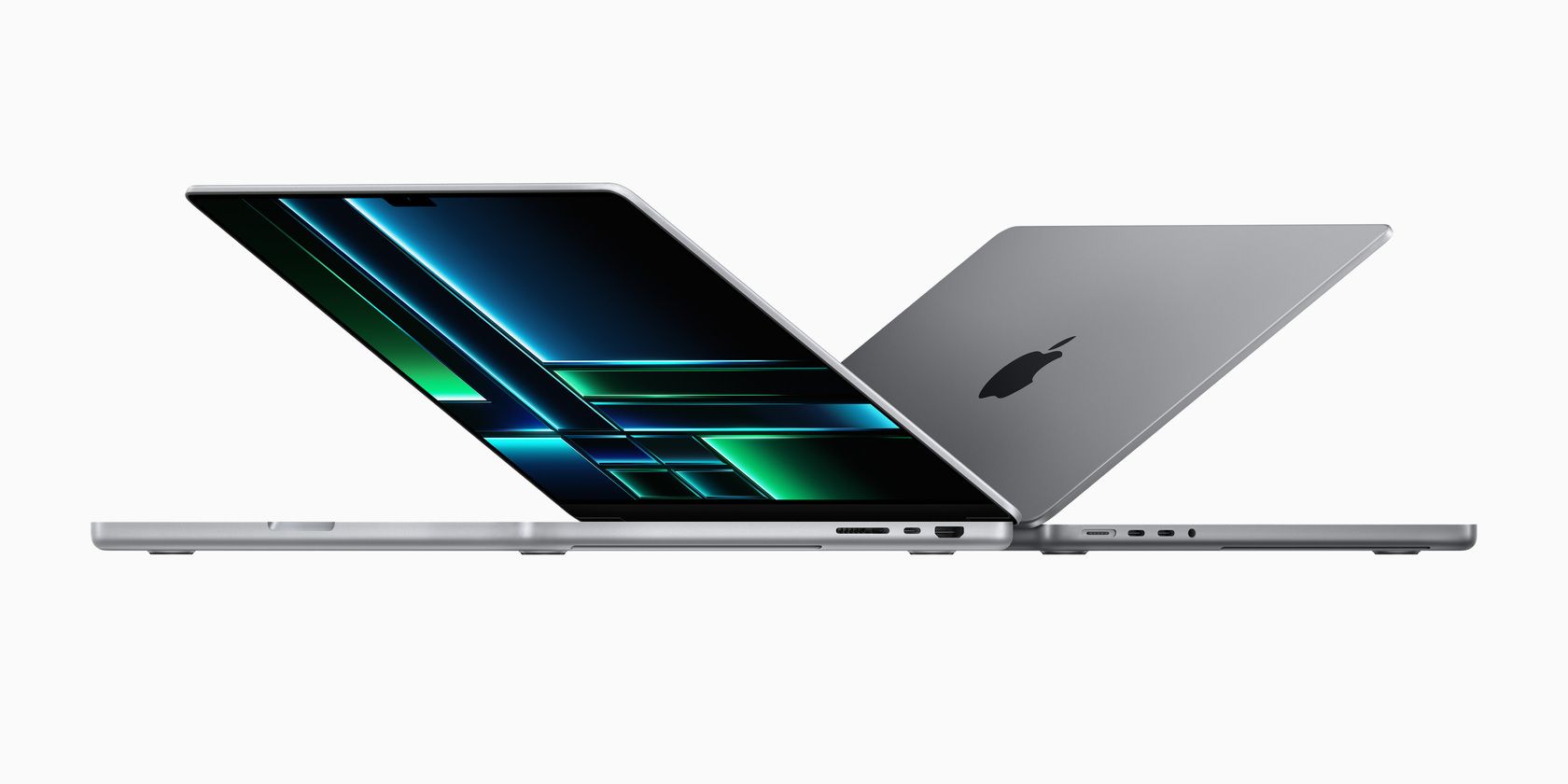 Press shot of the 14-inch and 16-inch MacBook Pro
