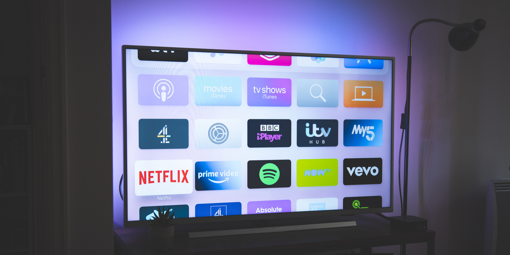 Your Fire TV can include many apps