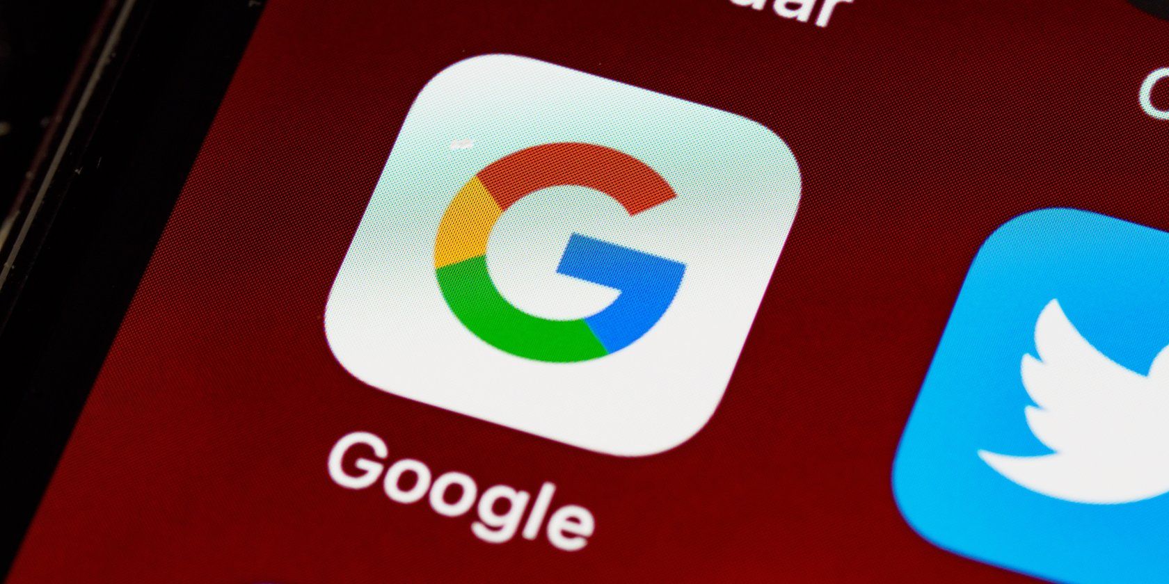 Aplikasi Google di layar beranda smartphone