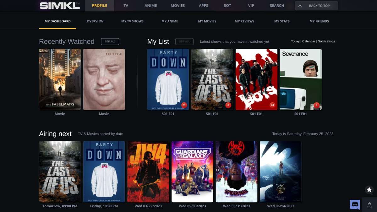 Simkl is a single app to track movies, TV shows, and anime that you want to watch, and automatically log what you've seen