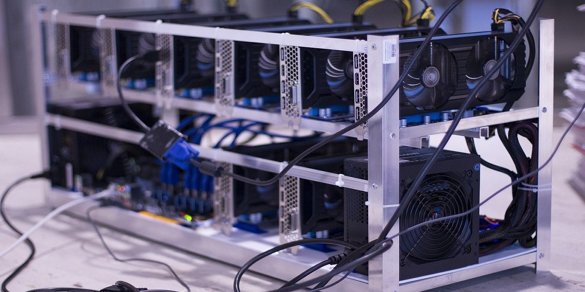 a picture of crypto mining machine