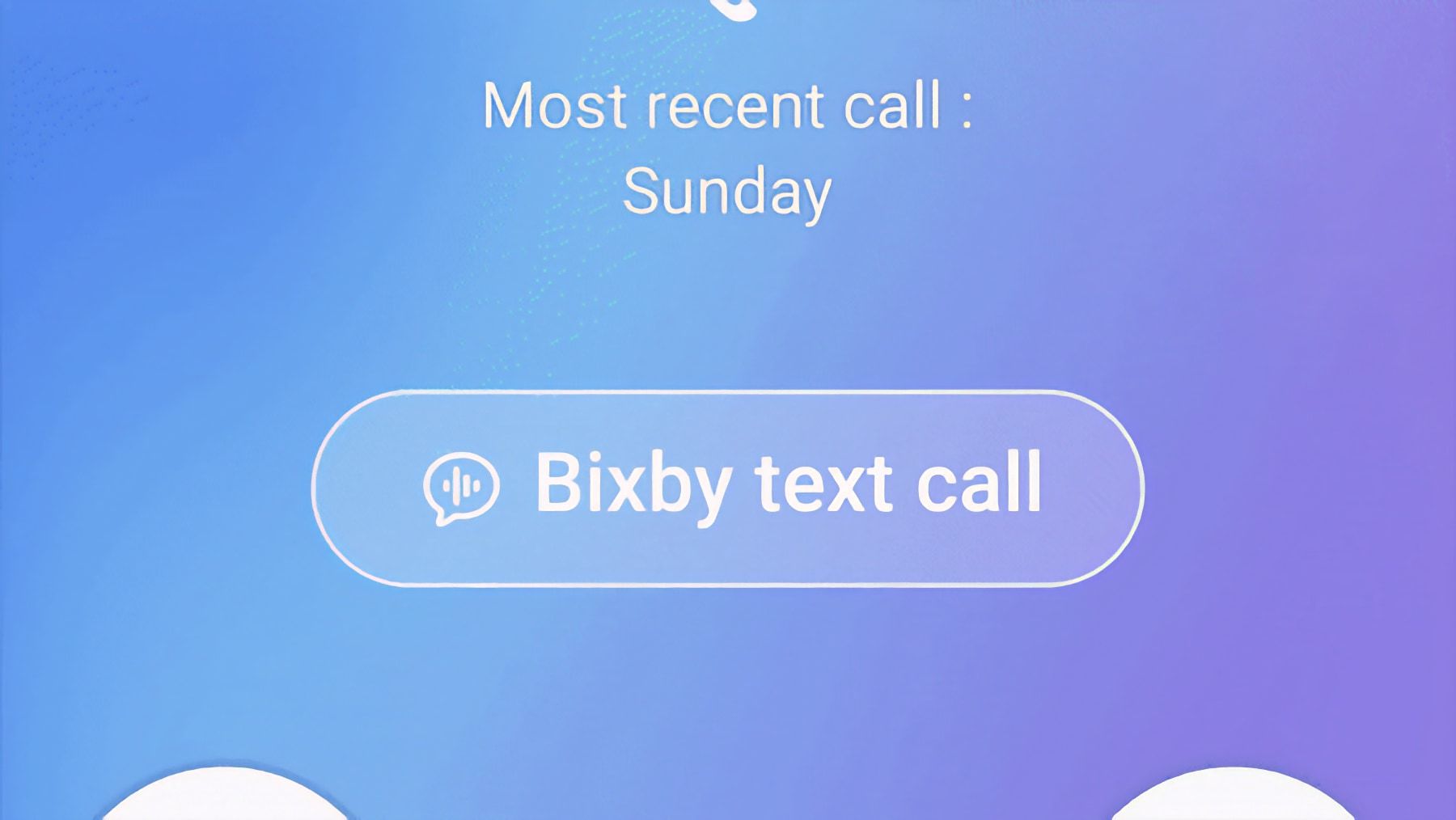 llamada de texto bixby