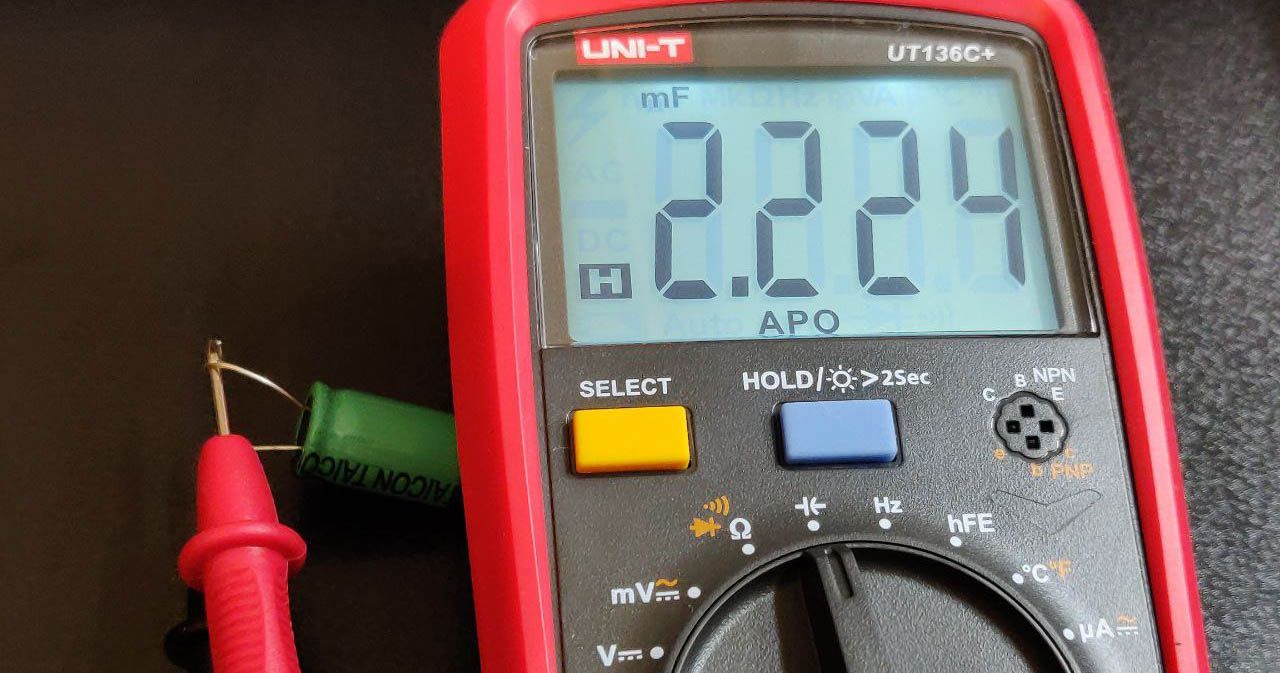 Reading capacitance on a multimeter