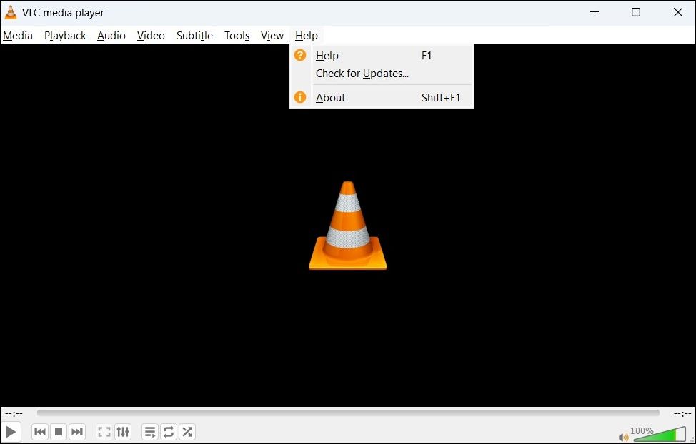 Check for Updates in VLC