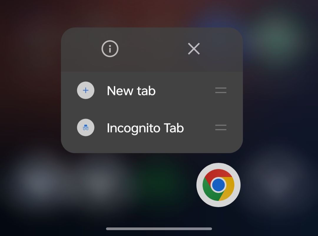Incognito Tab shortcut on Android