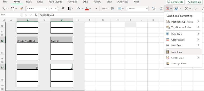 Conditional Formatting