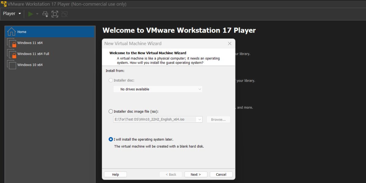 How to Install Windows 11 in VMware Workstation 17 Player