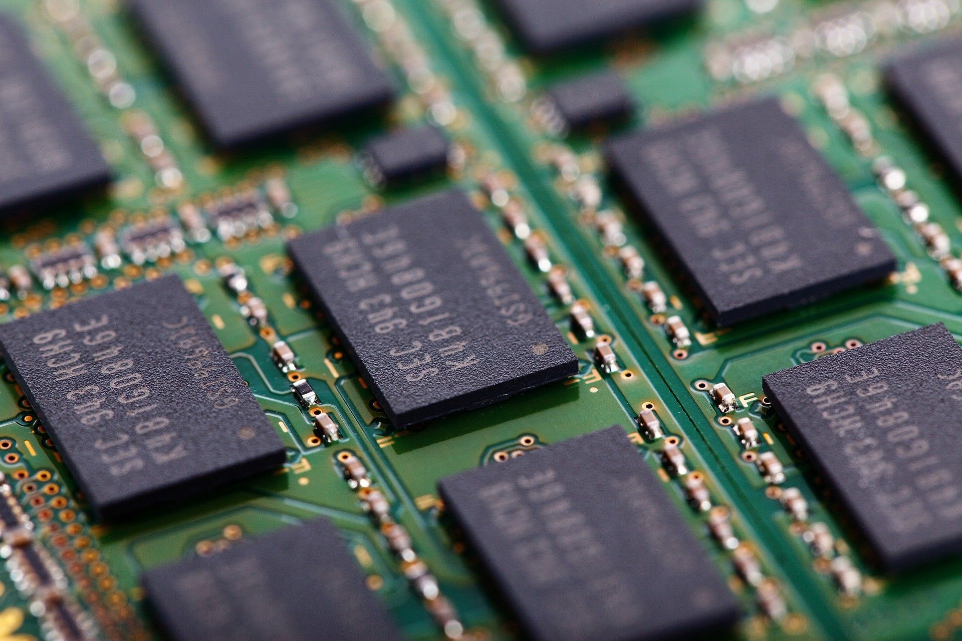 A close up view of embedded RAM