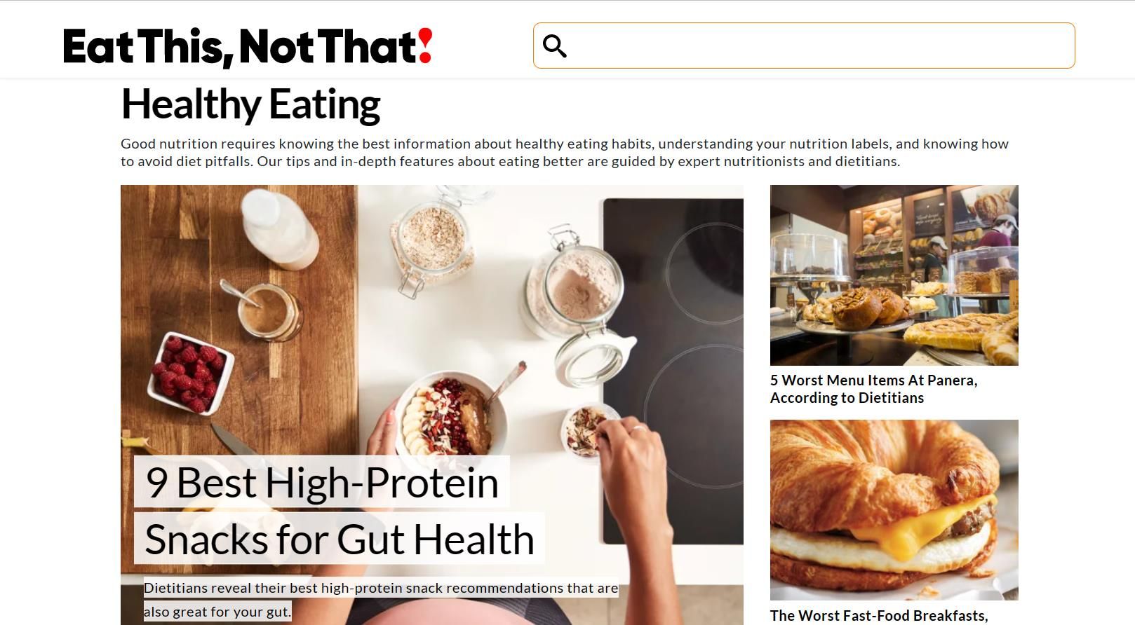 Eat This Not That Healthy Lifestyle Articles