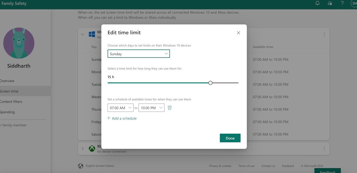 edit time limit windows