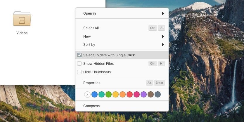 You can double-click to open folders in elementary OS 7.0
