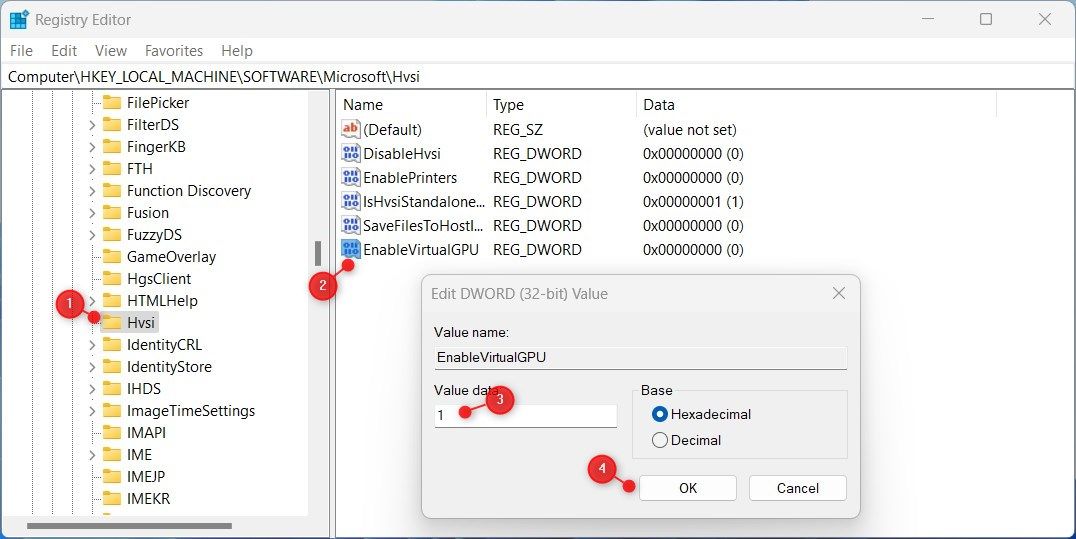 Enable Advanced Graphics in Application Guard Using Registry